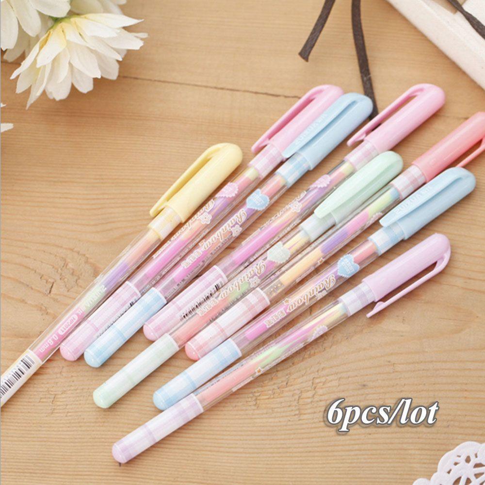 Bộ 6 Bút Màu Bắt Sáng 6 Trong 1 Nhiều Màu Sắc
