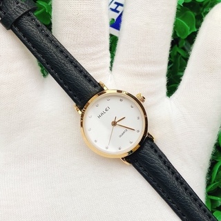 Đồng hồ dây da nữ Halei chính hãng mặt nhỏ chống nước