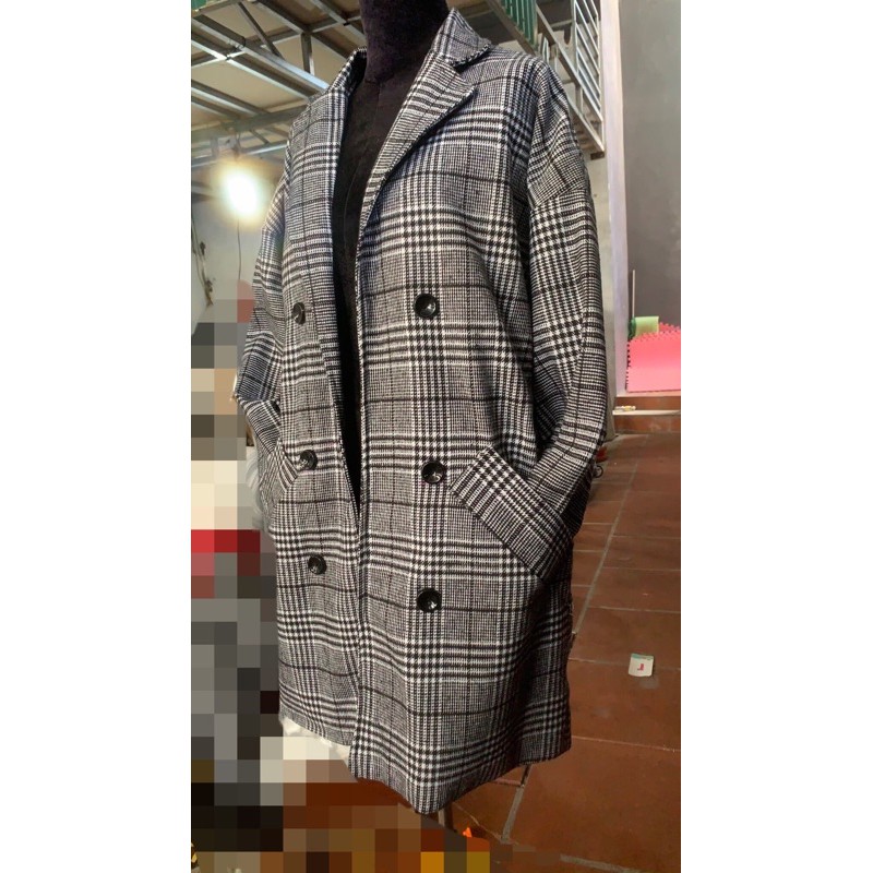 Áo Khoác Dạ Nam dáng dài, Áo Dạ nam kẻ dáng dài - AKD06 | BigBuy360 - bigbuy360.vn