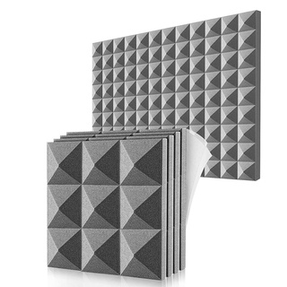 Set 12 Miếng Xốp Cách Âm Dán Tường Trang Trí Phòng Ngủ/ Studio 5X30X30cm