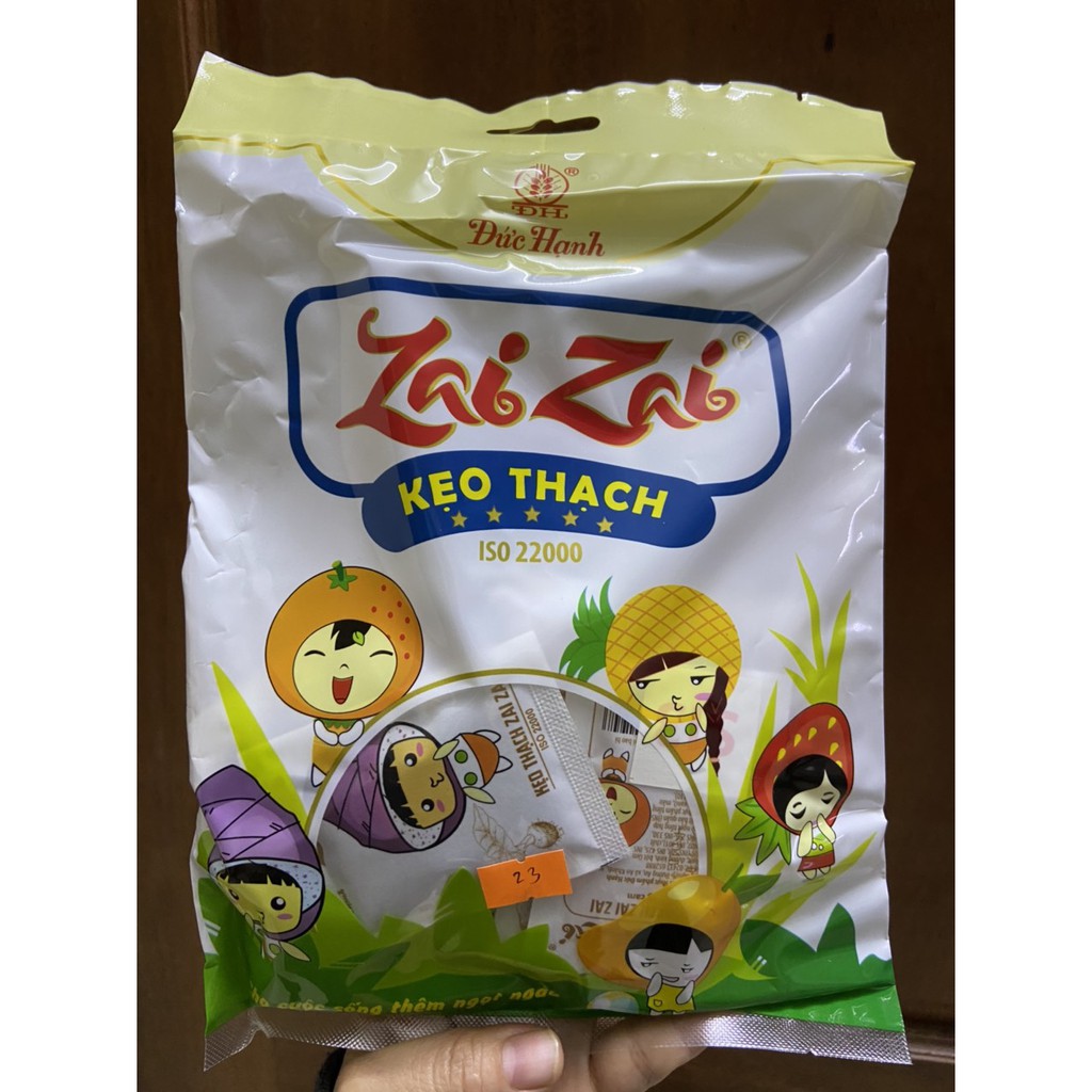 KẸO THẠCH ZAI ZAI ĐỨC HẠNH VỊ HOA QUẢ 400G