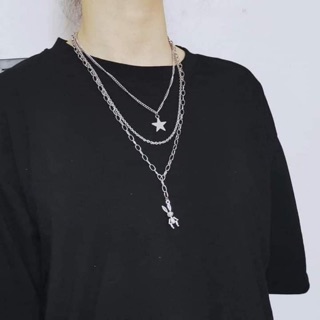 Set dây chuyền vòng cổ con thỏ ulzzang