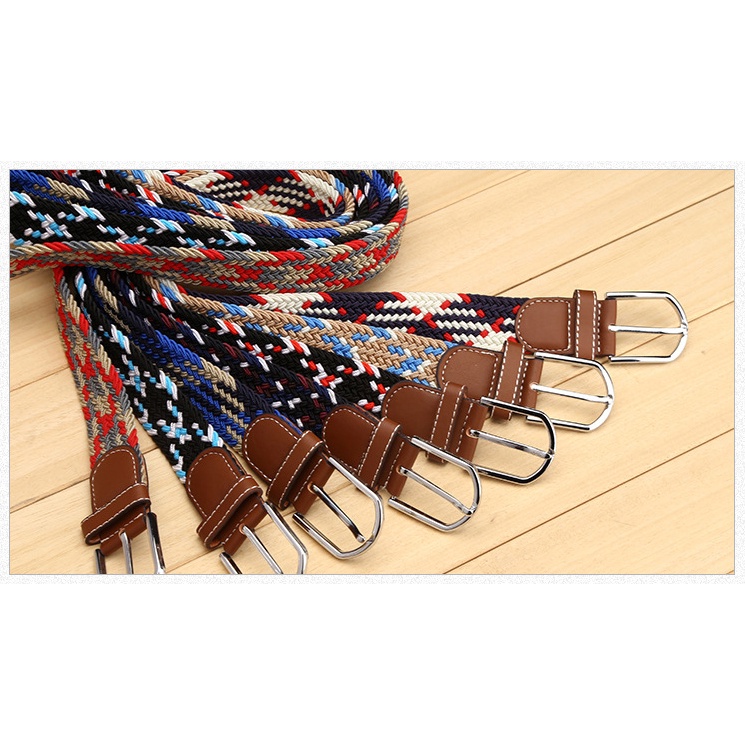 Thắt lưng nam nữ co giãn bản 3,5cm 39 màu sắc