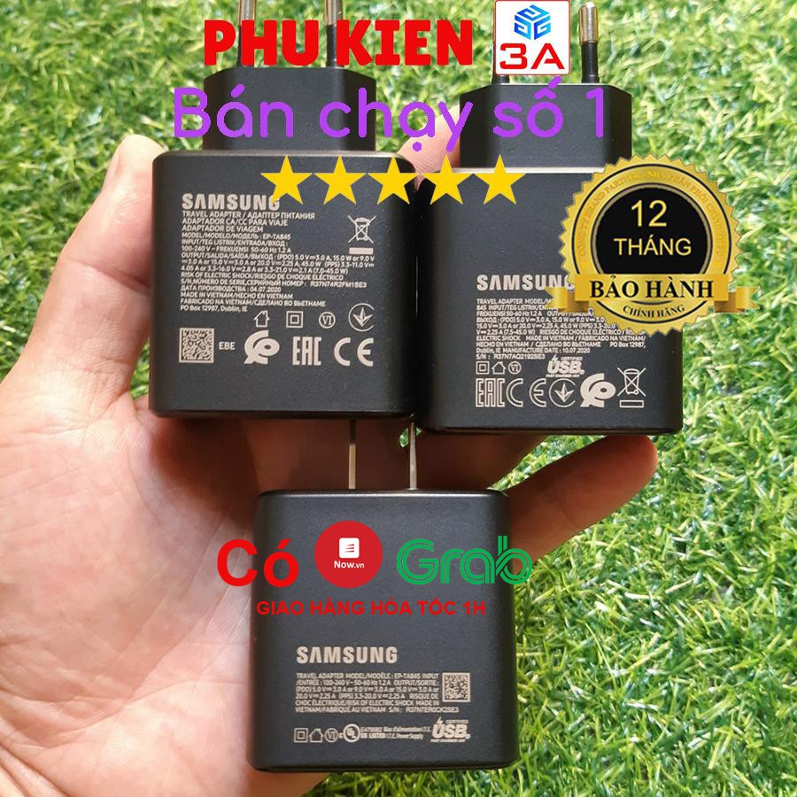 Dây cáp sạc nhanh Samsung 45w Type C-C 5A chính hãng chíp E-Mark Note 10+/Note 10 Plus/S10 Plus 5G/Note 20 Ultral