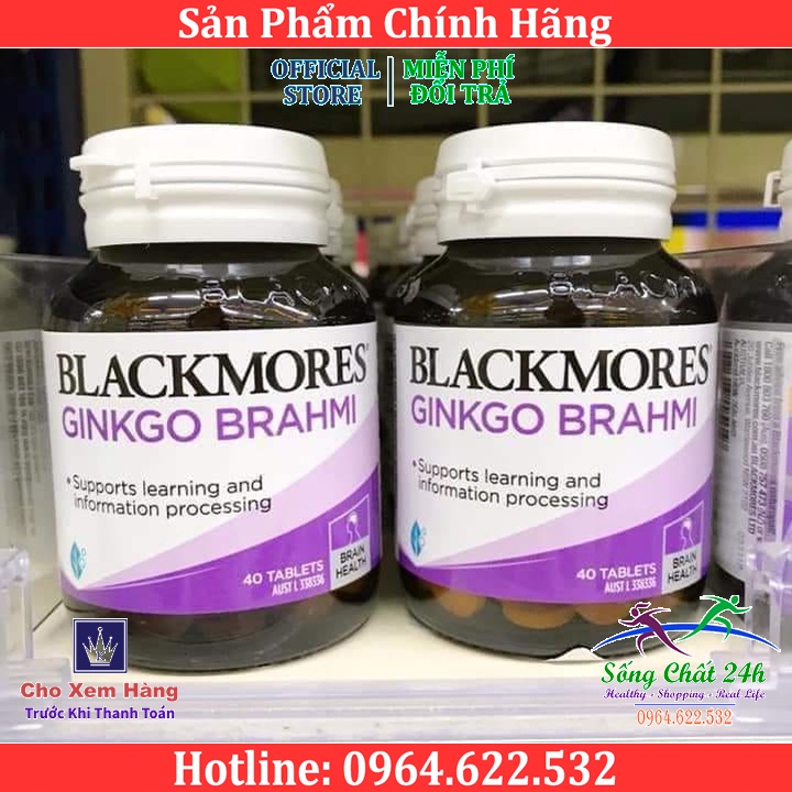 Viên Uống Hoạt Huyết Hỗ Trợ Chức Năng Não Blackmores Ginkgo Brahmi Của Úc