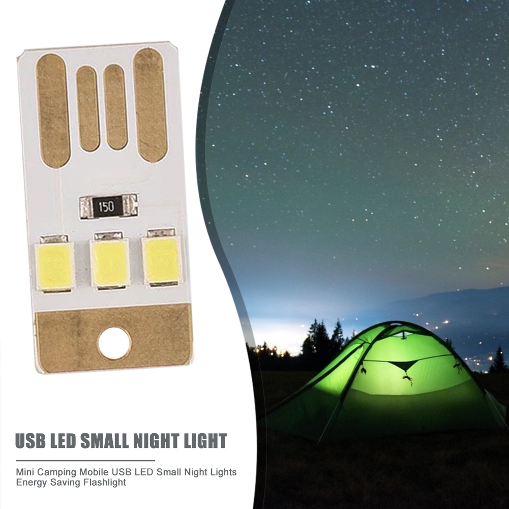 1/5 Đèn Pin LED Mini 0.2W 5V Siêu Mỏng Bỏ Túi Tiện Lợi