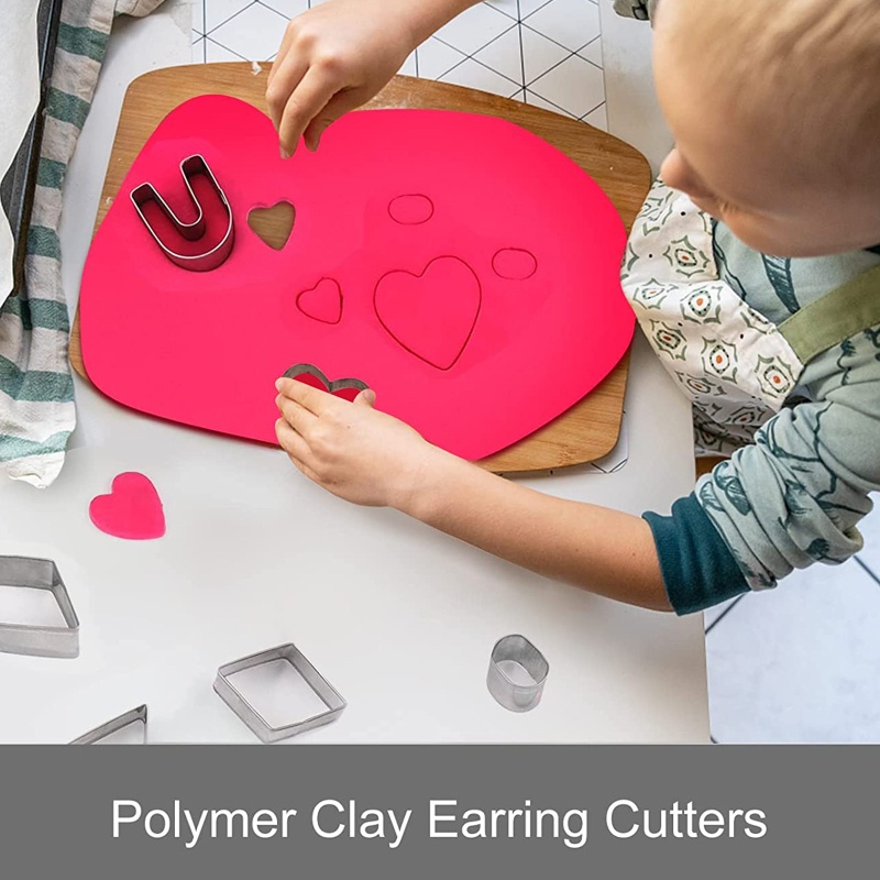 Flgo Set 18 Dụng Cụ Cắt Đất Sét Kèm Nút Bịt Tai Và Khuyên Tai