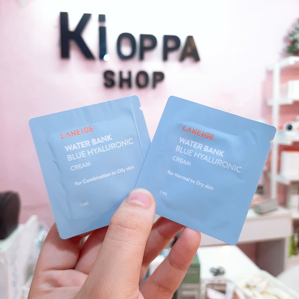 Sample kem dưỡng ẩm LANEIGE Water Bank Blue Hyaluronic Cream