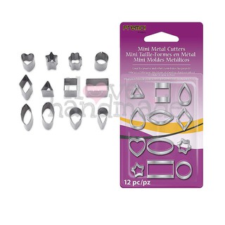BỘ KHUÔN CẮT ĐẤT SÉT 12 CÁI - MINI METAL CUTTER 12 PCS