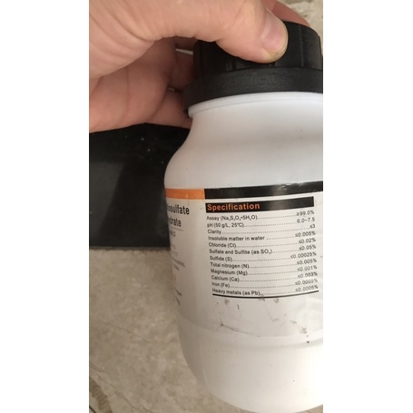 Hoá chất Na2S2O3 natri thiosunfat 500g Na2S2O3.5H2O