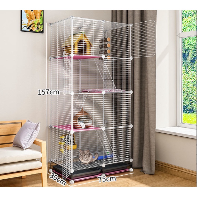 Combo lồng cho thú cưng hiện đại đủ màu sắc