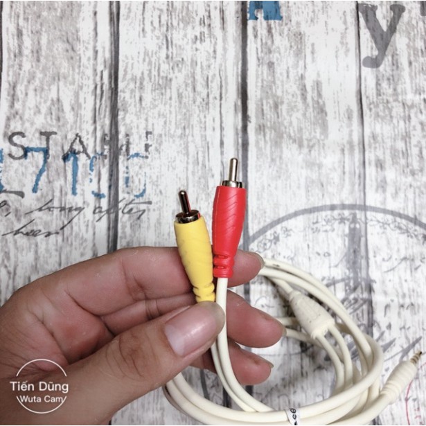 Dây livestream chế mixer F4 và F7 1 đầu 3.5 và 2 đầu hoa sen dùng cho mixer hoặc âm li