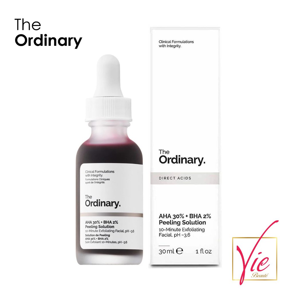 The Ordinary AHA 30%+BHA 2% Peeling Solution 30ml Serum Thanh Lọc Da - The Ordinary