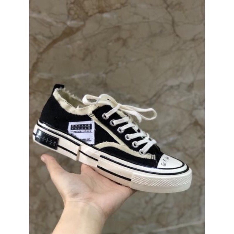 Giày thể thao nữ sneaker chất vải xước phong cách Hàn quốc năng động