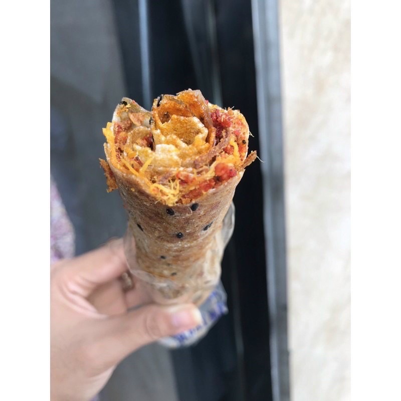 Combo 10c bánh tráng Anh Bảy Mập - bánh nướng mắm ruốc cuộn vị Bò Khô, vị Rong Biển, vị Chà Bông, Vị Khô Gà