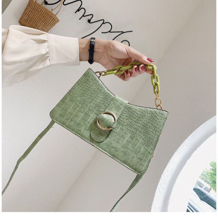 Túi xách nữ, túi đeo chéo sang trọng vân da cá sấu cao cấp phối xích trẻ trung TX25 - Túi xách Chip Xinh | BigBuy360 - bigbuy360.vn