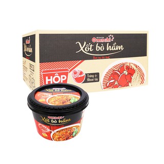 THÙNG 12 TÔ MÌ OMACHI TÔ TÔM CHUA CAY/ XỐT BÒ HẦM/ SƯỜN HẦM NGŨ QUẢ 90GR