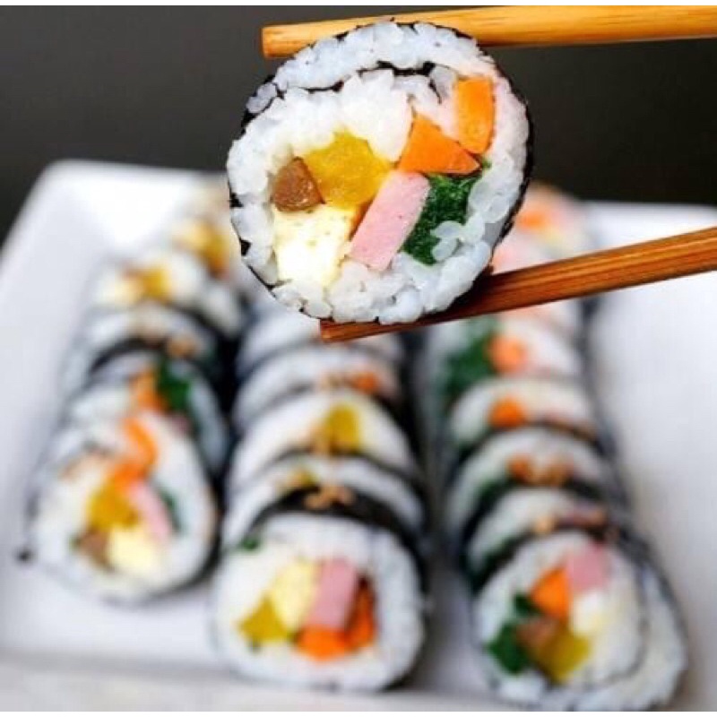 Rong Biển Cuộn Cơm Kimbap 10 Lá K-FOOD Hàn Quốc Gói 23 gr,Mềm Dai Chuẩn Vị-Lá Kim,Mành Tre Cuốn Gimbap,Sushi Sashimi