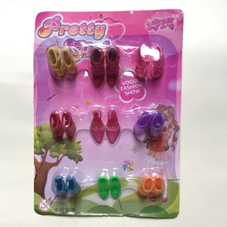 Vỉ giày búp bê loại 9 đôi