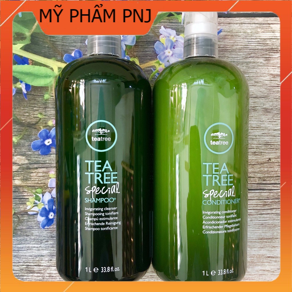 {CHÍNH HÃNG} {HOT} Bộ dầu gội xả Tea Tree Paul Mitchell Special trà xanh bạc hà ngăn gàu kháng khuẩn Mỹ 1000ml