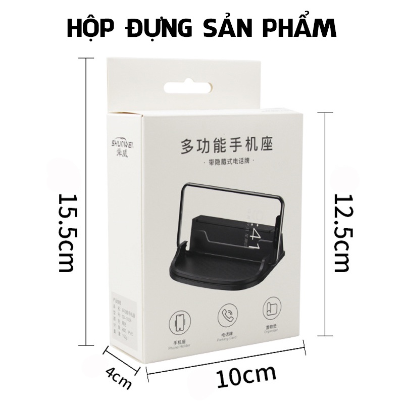Bảng Ghi Số Điện Thoại Ô Tô Kèm Giá Đỡ Điện Thoại Tiện Lợi Để Taplo Xe Hơi