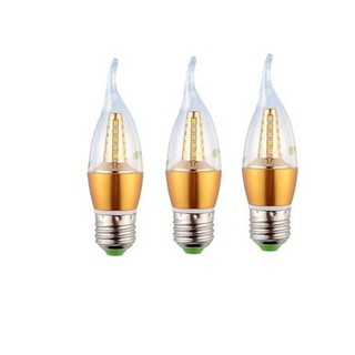 Combo 3 bóng đèn nến led 5w e27 - ánh sáng vàng