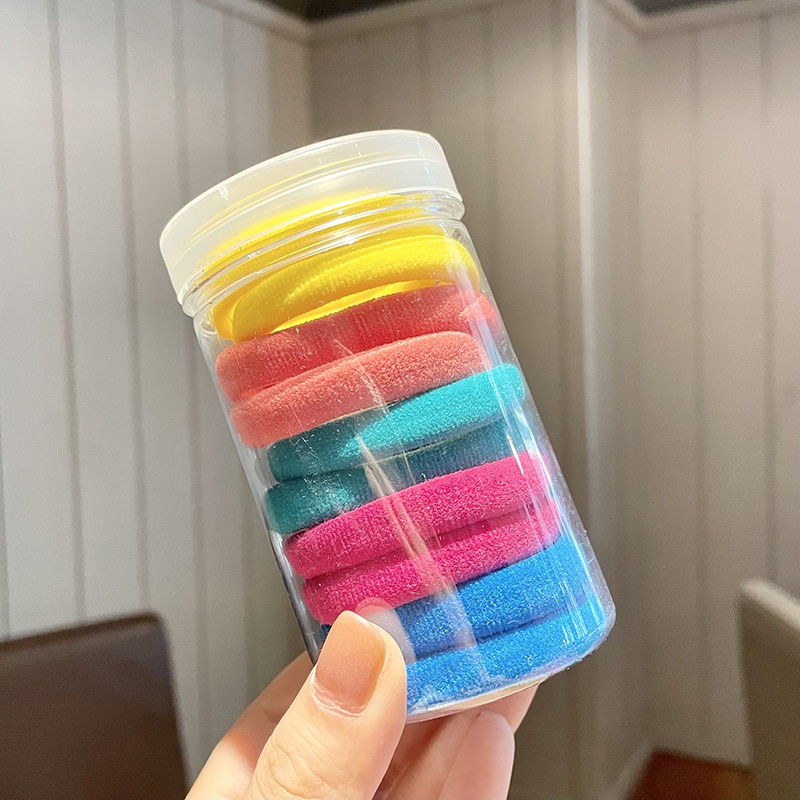 Dây Buộc Tóc Cao Su Co Giãn Nhiều Màu Phong Cách Hàn Quốc Cho Nữ