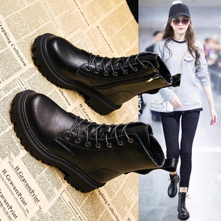 Giày boot martin đế dày phong cách anh quốc mới