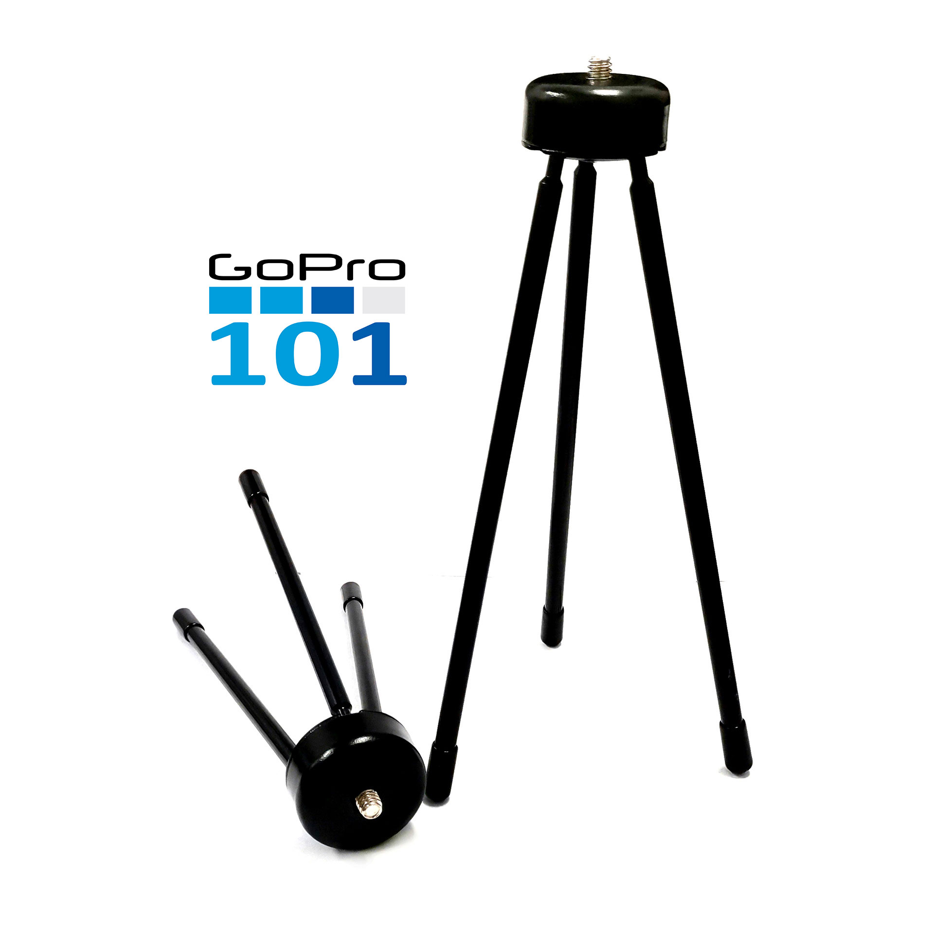 Tripod Mini Kim Loại cực cứng dành cho GoPro, Điện Thoại, Máy Ảnh ren 1/4 đực - GoPro101