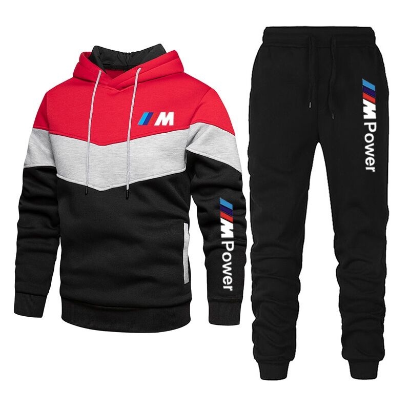 BMW Set Đồ Thể Thao Áo Hoodie Kèm Quần Dài Thoáng Khí Thời Trang Cho Nam