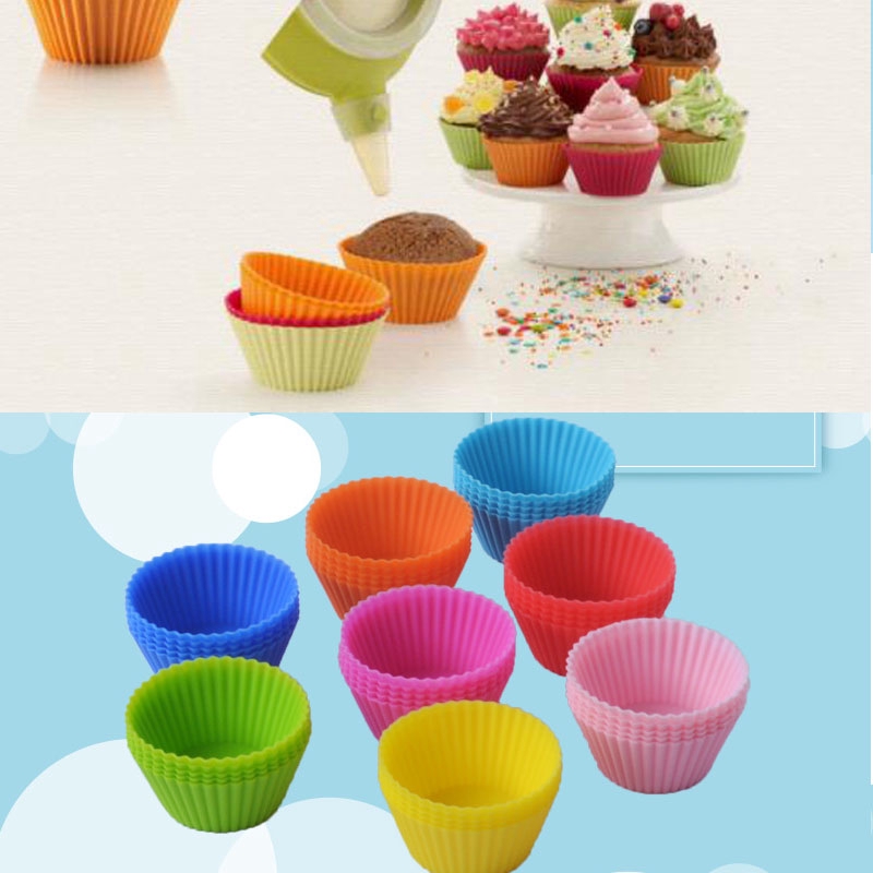 Khuôn làm bánh muffin bằng silicone