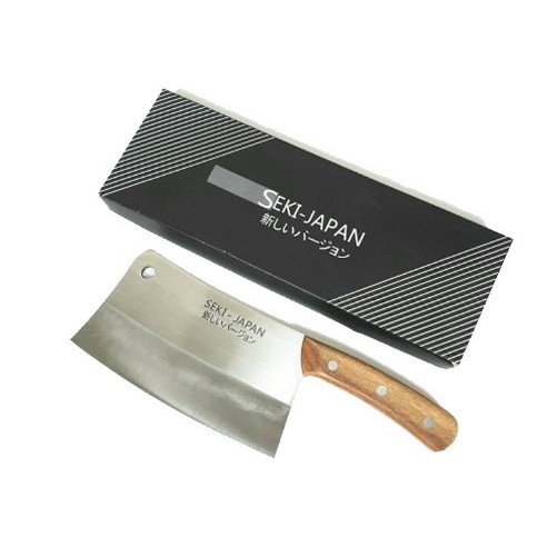 Dao Chặt Xương Nhật Bản, Dao Chặt Nhà Bếp Bản To Chuyên Chặt Gà Vịt Sắc Bén Bằng Thép Không Gỉ Tay Cầm Bằng Gỗ Cao Cấp