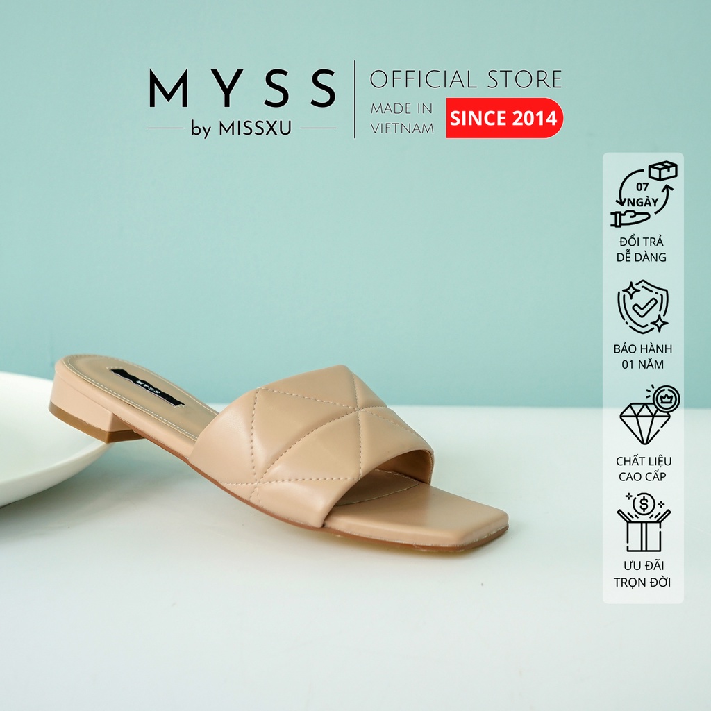 Dép bệt nữ bản ngang đường chỉ giữa 1.5cm thời trang MYSS - DE85