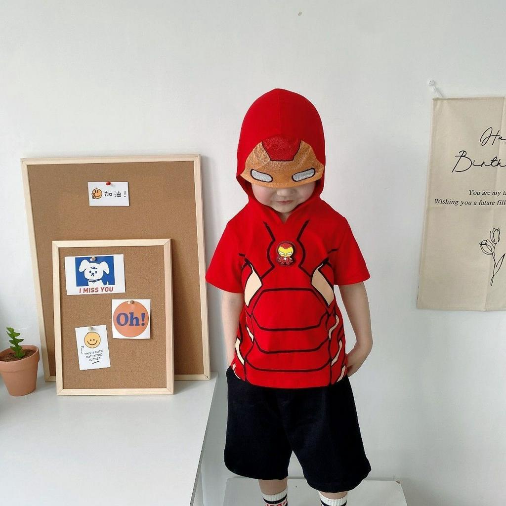 Áo mũ siêu nhân A1503 cho bé trai 2-7 tuổi - Little Maven Official Store