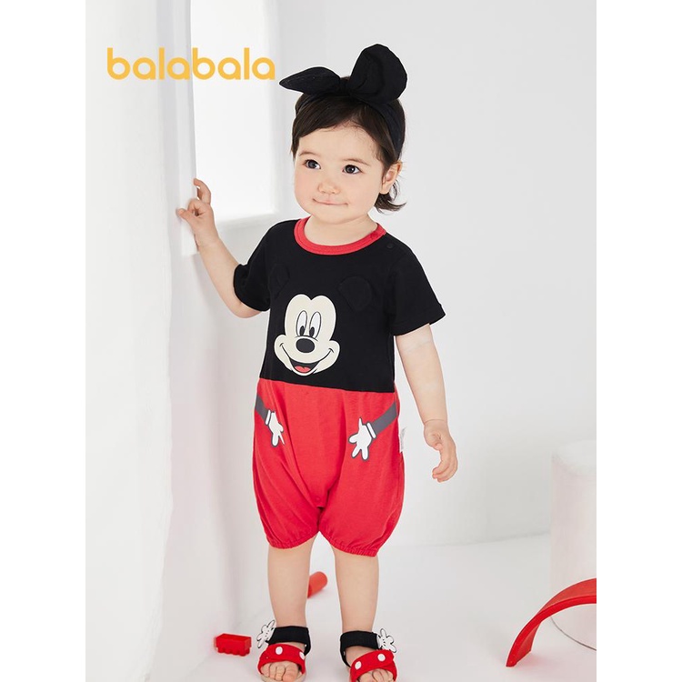 (0-3 tuổi) Bộ body bé trai hình Chuột Mickey của hãng BALABALA 20022112020190001