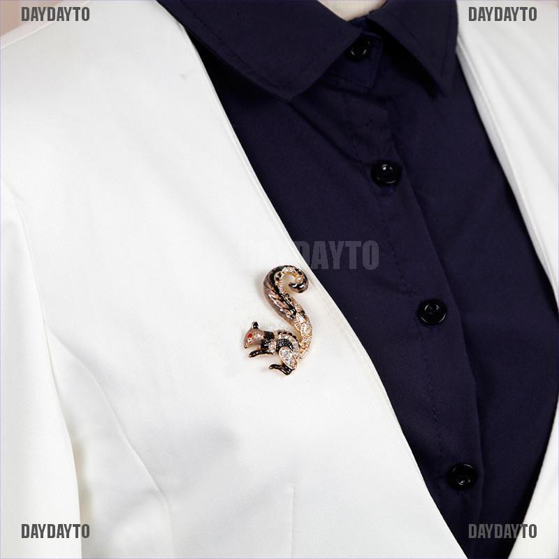 Ghim Cài Áo Hình Chú Sóc Hoạt Hình Dễ Thương