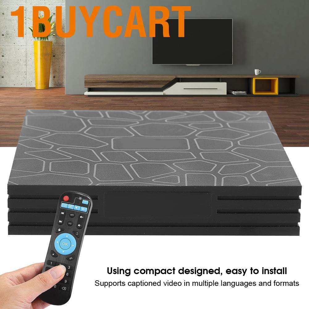 1buycart T9 Smart Media Intelligent Multimedia Player 4K TV Box 100‑240V 4+32G for Android 9.0