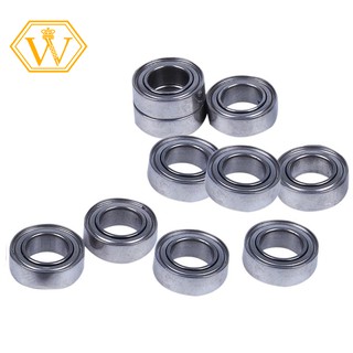 Set 10 bạc đạn kim loại mini MR95-ZZ 5x9x3mm hỗ trợ lắp ráp thủ công