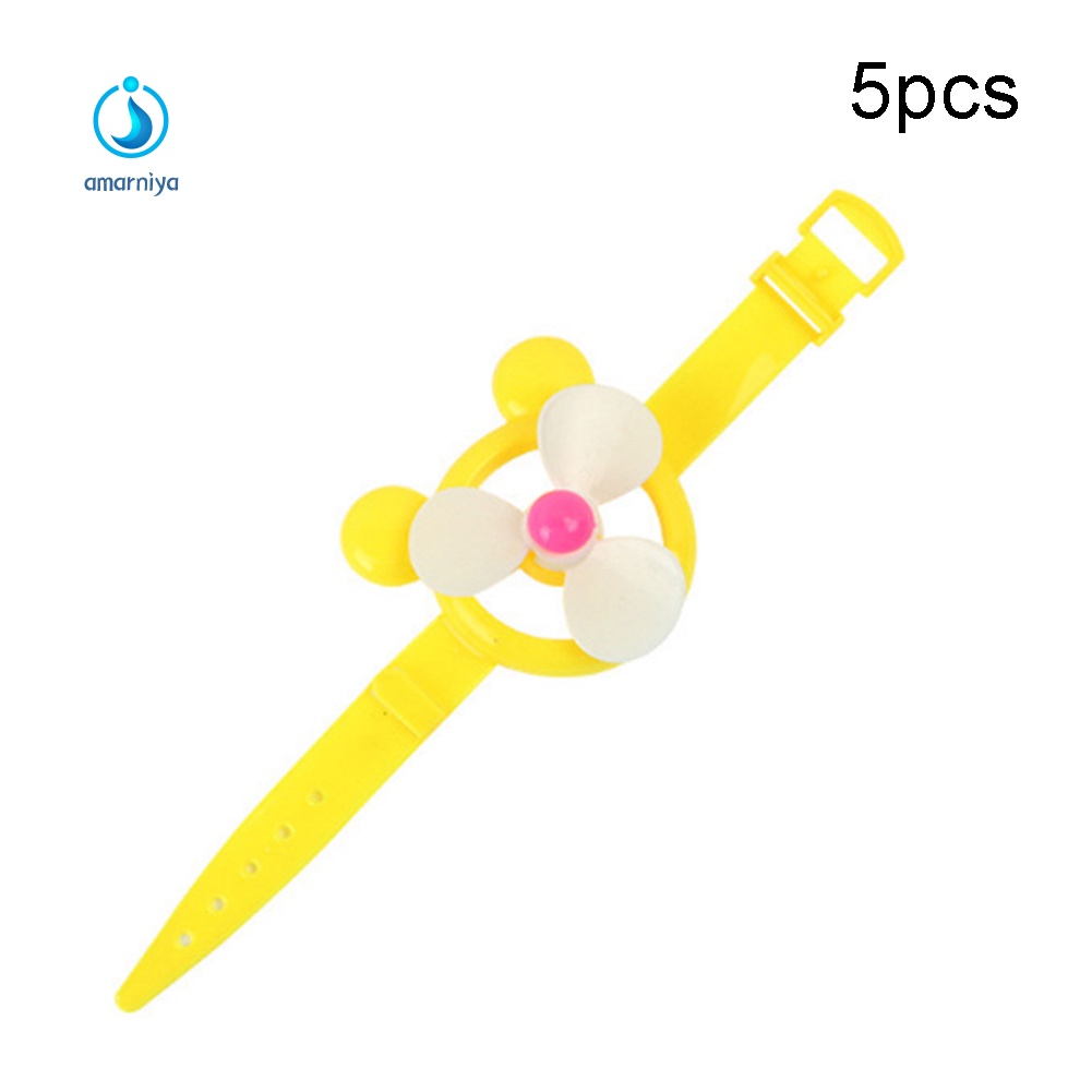 5 Vòng Đeo Tay Đồ Chơi Hình Cối Xay Gió Dễ Thương Cho Bé