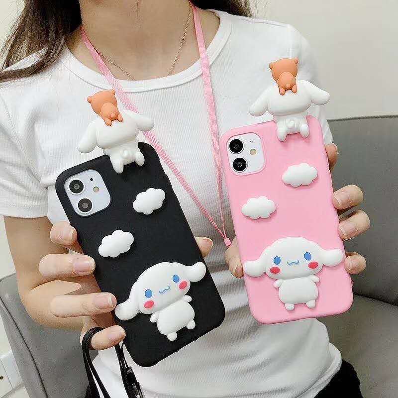 Vivo Y11 Y17 Y15 2020 Y12 V9 V11i V11 V15 Pro Y91 Y81 i Y91C Y19 Y50 Y30 U10 Case Soft Cinnamoroll Papa Cute