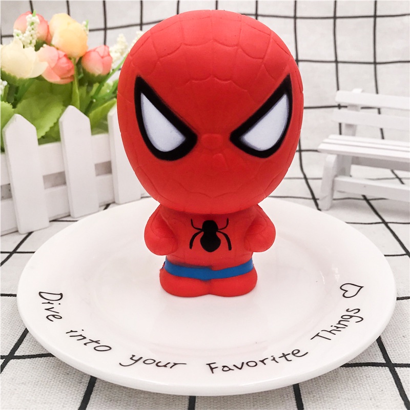 Squishy Lớn Hình người nhện đỏ avengers marvel Đồ Chơi Xốp Giảm Stress Hình mềm mịn dễ Thương đàn hồi Cho Bé
