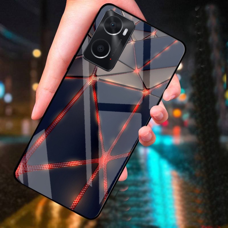 Ốp Lưng OPPO A76, A77s ,A96, A57 mặt kính cường lực cao cấp thiết kế riêng