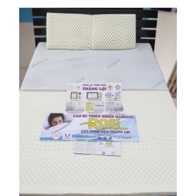 Nệm cao su thiên nhiên Rosi massage Thắng Lợi bh 25 năm đủ các size