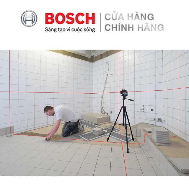 [CHÍNH HÃNG] Máy Cân Mực Laser Bosch GLL 3-80 (Tia Đỏ), Giá Đại Lý Cấp 1, Bảo Hành Tại TTBH Toàn Quốc