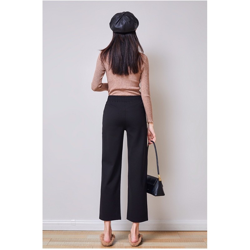 quần tây big size màu đen thun trơn lưng liền size 65-75kg