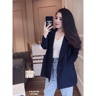 Áo khoác dạ hai lớp -UT