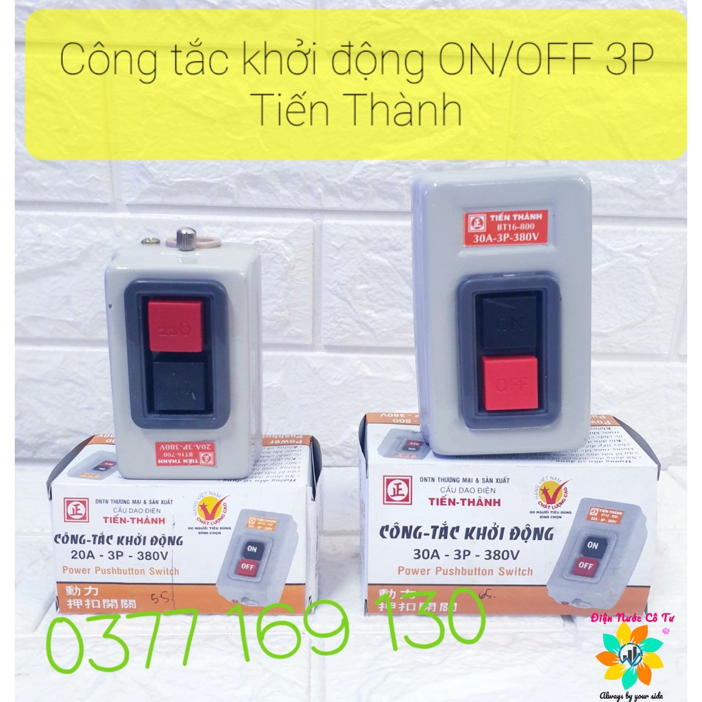 Công Tắc Khởi Động ON OFF 20/30A 3 Pha Tiến Thành