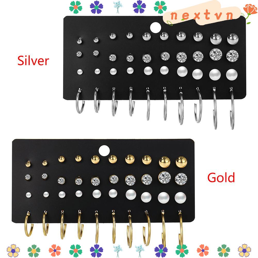 Bộ Khuyên Tai Kiểu Dáng Tối Giản Cho Nữ