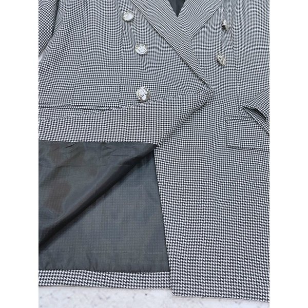Áo Vest 2 Lớp Cúc Đồng Za Ra Xuất Dư (Hình Thật) Áo Khoác Blazer Form Rộng