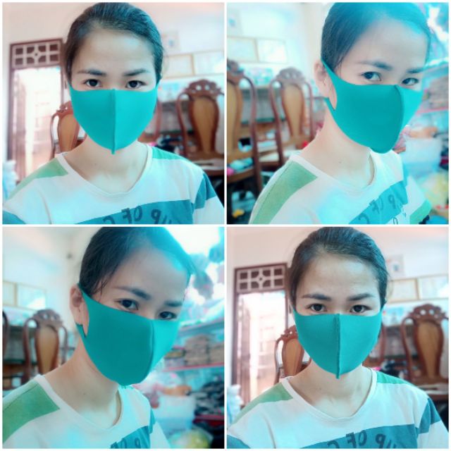 Khẩu trang vải su 2 lớp dầy thoáng khí giặt được size người lớn mã SU15 | BigBuy360 - bigbuy360.vn